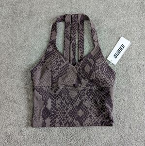 Guess snakeskin sports bra women's Small BNWT